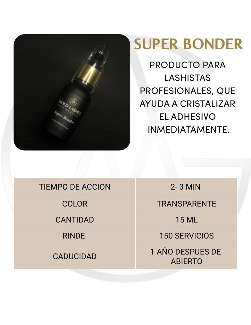 Super Bonder Gold Lashes – Durabilidad y Retención Mejoradas